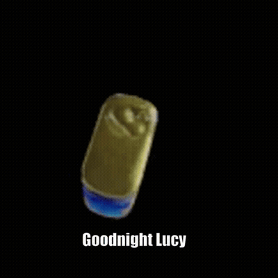 Can Of Spam Saying I'm Going To You Goodnight Lucy GIF