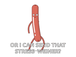 Can Send That Stress Weiner GIF