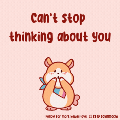 Can't Stop Thinking About You Poster GIF