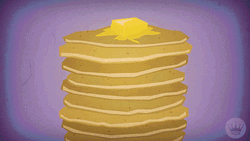 Canada Day Pancake Stack Animated Art GIF
