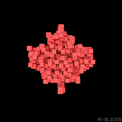 Canada Day Pi Slices Maple Leaf GIF