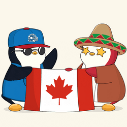Canada Day Pudgy Penguins Canadian Flag GIF