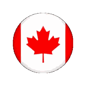 Canadian Flag With Maple Leaf Sticker