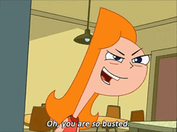 Candace Flynn You Are So Busted GIF