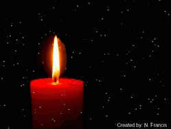 Candle Burning Birthday Greetings GIF