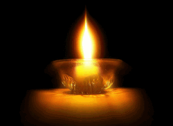 Candle Burning Glass GIF