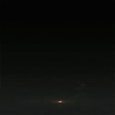 Candle Lit Up Like UFO In Dark GIF