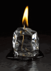 Candle Melting Water  GIF