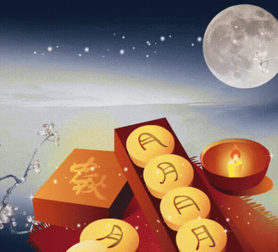 Candle On Table Next To Box Of Chinese Letters GIF