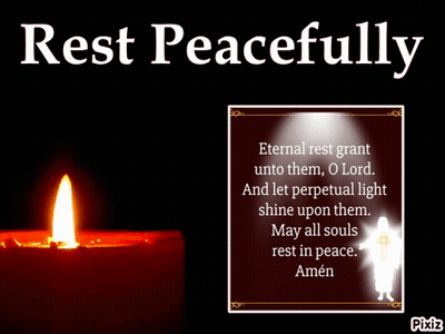 Candle Saying Rest Peacefully GIF