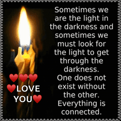 Candle With Love You Quote GIF