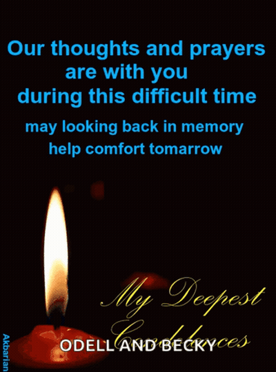 Candle With Our Thoughts And Prayers GIF