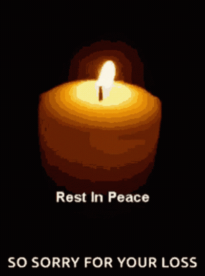 Candle With Rest In Peace GIF