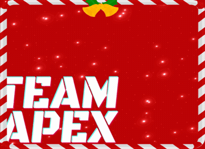 Candy Cane Border With Team Apex GIF