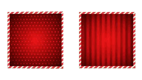 Candy Cane Frame Background Sticker