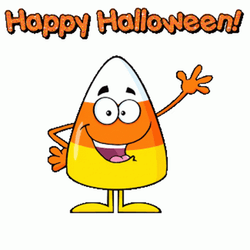 Candy Corn Happy Halloween GIF