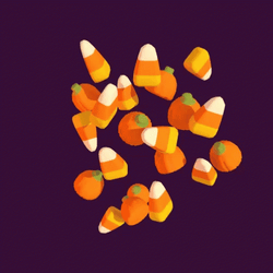 Candy Corn Moving 3D GIF