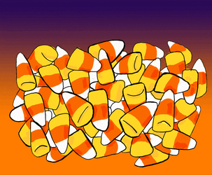 Candy Corn Worm GIF