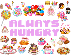 Candy Sign With Always Hungry GIF