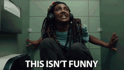 Candyman Aaron Brown Scared Inside Comfort Room GIF