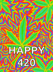 Cannabis Culture Gradient Marijuana Leaves Happy 420 GIF