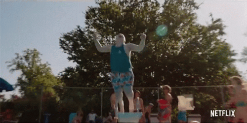 Cannonball Dive Holding Both Knees GIF