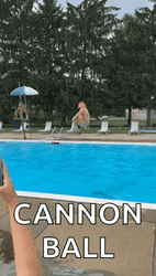 Cannonball In Large Pool GIF