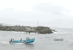 Canoe Fly On The Air GIF