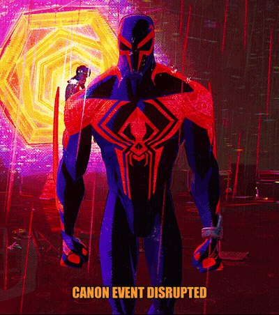 Canon Event Disrupted Spider-Man Poster GIF