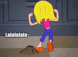 Cant Hear You Animated Lizzie McGuire GIF