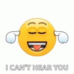 Cant Hear You Emoji GIF