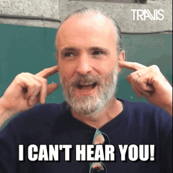 Cant Hear You Francis Healy GIF