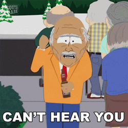 Cant Hear You South Park Bill Stewart GIF