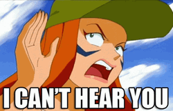 Cant Hear You Totally Spies Samantha GIF