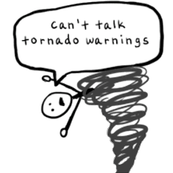 Canttalktornadowatch Tornadocoming Sticker GIF
