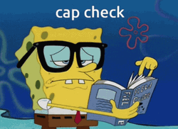 Cap Check SpongeBob  GIF