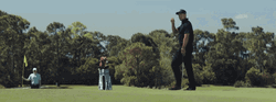 Cap Serious Playing Golf GIF