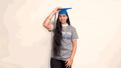 Cap Throw College Graduation GIF