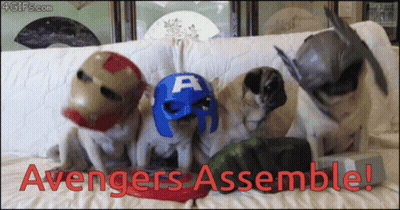 Captain America And Captain Marvel Standing Together In Video Game GIF