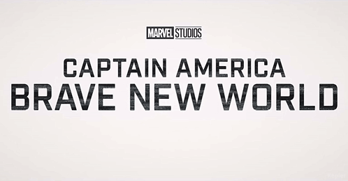 Captain America Brave New World In White On Black GIF