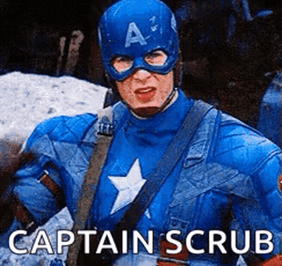 Captain America Costume Man Wearing Mask And Helmet GIF