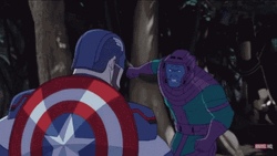 Captain America Fighting