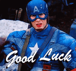 Captain America Good Luck God Speed GIF