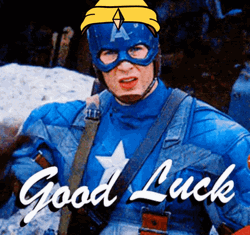 Captain America Good Luck Meme GIF