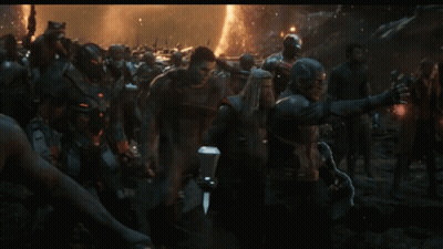 Captain America Holding Hammer GIF