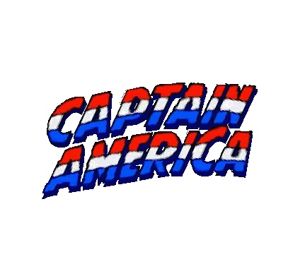 Captain America Logo With Red White And Blue Sticker