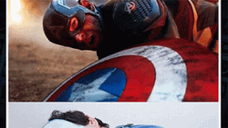 Captain America Pizza Guy Cosplay GIF