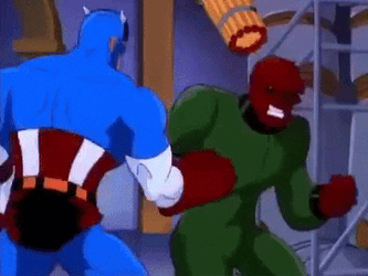 Captain America Red Skull GIF