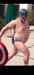 Captain America Running Fast Meme  GIF