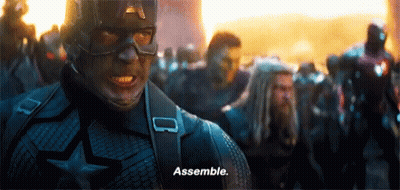 Captain America Says Assemble GIF